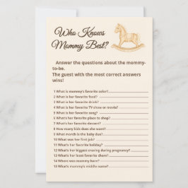 Boho Western Rocking Horse Wer Mommy Game kennt