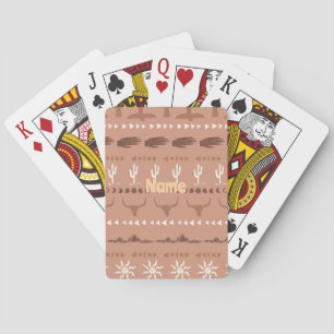 Boho Western Sun Spielkarten