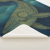 Boho Whale Mandala Sherpadecke (3/4)