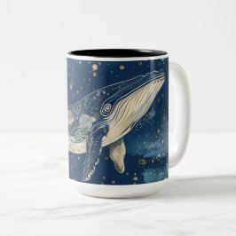 Boho Whale Mandala Tasse