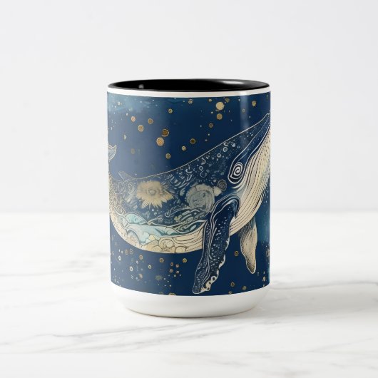 Boho Whale Mandala Tasse (Mittel)