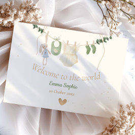 Boho Whimsical Baby Clothes Ankündigung