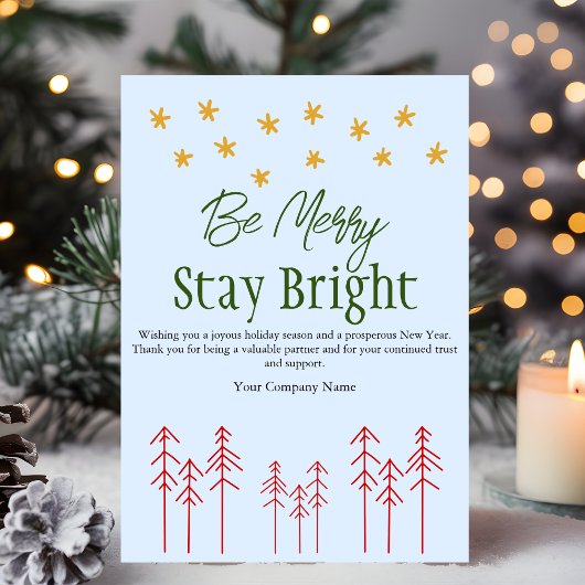 Boho Whimsical Minimalistisch Weihnachtskarte Feiertagskarte