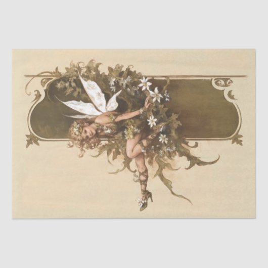 Boho Whimsical Woodland Fairy Seidenpapier (Vorderseite)