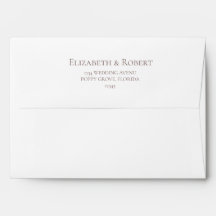 Boho White and Pale Roses Wedding Envelope
