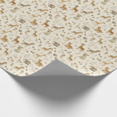 Boho White Beige Jungle Animals Geschenkpapier (Ecke)