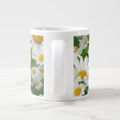 Boho White Daisies Template Jumbo-Tasse (Rückseite)