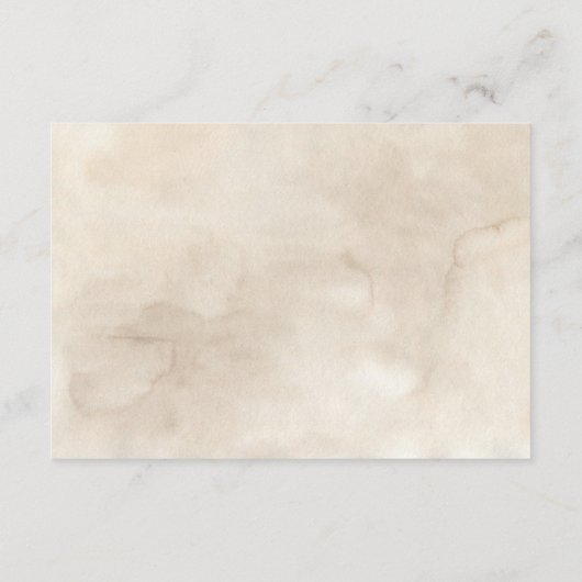 Boho White Floral & Greenerity Hochzeitsempfang Begleitkarte (Rückseite)