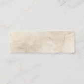 Boho White Floral Greenerity Wedding RSVP Cards Mini Visitenkarte (Rückseite)