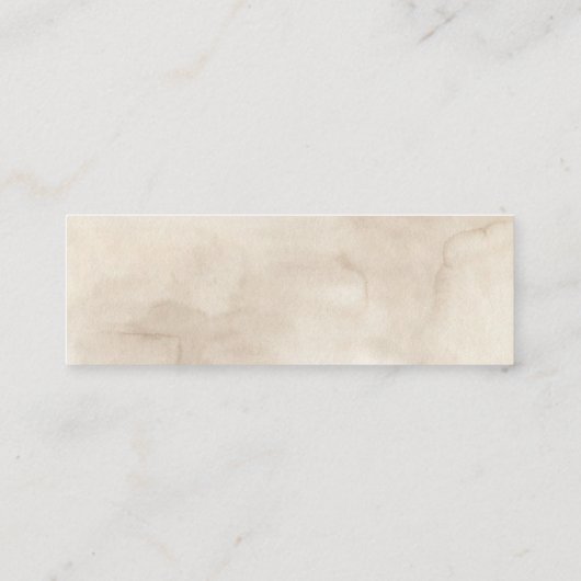 Boho White Floral Greenerity Wedding RSVP Cards Mini Visitenkarte (Rückseite)