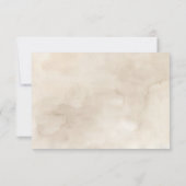 Boho White Floral & Greenerity Wedding RSVP Karte (Rückseite)