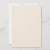 Boho White Ivory Coquette Rose Hochzeit Einladung (Rückseite)