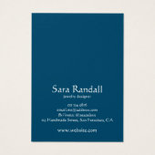 Boho White Mandala Dark Aquamarin Earring Display (Rückseite)