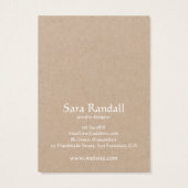 Boho White Mandala Rustic Kraft Earring Display (Rückseite)