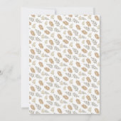 Boho White Modern Leaf Alle Alten Geburtstag Einladung (Rückseite)