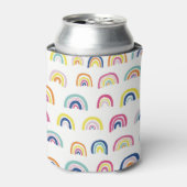 Boho White Multi Rainbow Dosenkühler (Kanne Vorderseite)