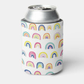Boho White Multi Rainbow Dosenkühler (Kanne Rückseite)