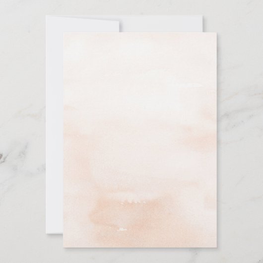 Boho White Orchids Bloom Pampas Grass Baby Dusche Einladung (Rückseite)