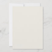 Boho White Rose Blumengarten Hochzeit Einladung (Rückseite)