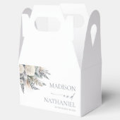 Boho White Rose Blumengarten Hochzeit Geschenkschachtel (Geöffnet)