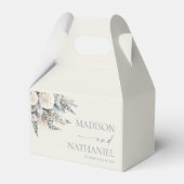 Boho White Rose Blumengarten Hochzeit Geschenkschachtel (Vorderseite)