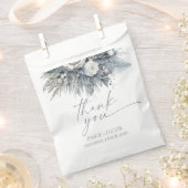 Boho White Rose Blumengarten Hochzeit Geschenktütchen (Ausgeschnitten)