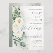 Boho White Rose Floral | Eukalyptus Wedding