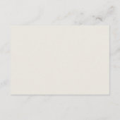 Boho White Rose Floral QR Code Hochzeitsdetails Begleitkarte (Rückseite)