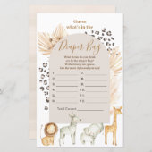 Boho Wild Animals rät, was in der Windeltasche ist (Vorne/Hinten)