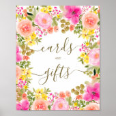 Boho wild Blume Gartenschild Brautparty Poster (Vorne)