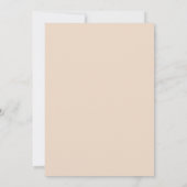 Boho Wild Blume Save the Date Karte | Minimalistis (Rückseite)