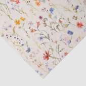 Boho Wild Blume Small Business Packaging Seidenpapier (Detail)