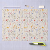 Boho Wild Blume Small Business Packaging Seidenpapier (Handwerk)