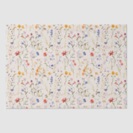 Boho Wild Blume Small Business Packaging Seidenpapier