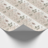Boho Wild Blume | Wüstengarten-Blumenmuster Geschenkpapier (Ecke)