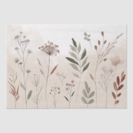 Boho Wild Blume | Wüstengarten-Blumenmuster Seidenpapier