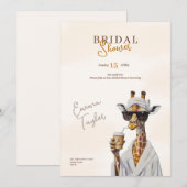 boho wild bridal shower safari invitation einladung (Vorne/Hinten)