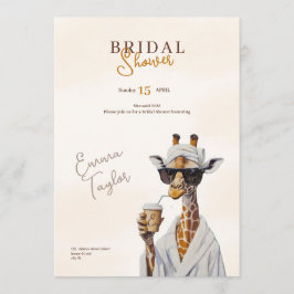 boho wild bridal shower safari invitation einladung