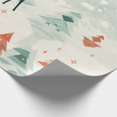 Boho Wild Forest Deer Geschenkpapier (Ecke)