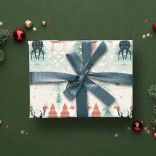 Boho Wild Forest Deer Geschenkpapier