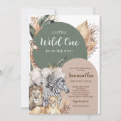 Boho Wild One Baby Shower Einladung (Vorderseite)