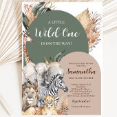 Boho Wild One Baby Shower Einladung