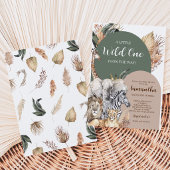 Boho Wild One Baby Shower Einladung