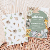 Boho Wild One Baby Shower Einladung