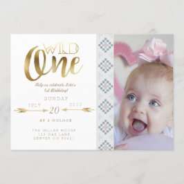 Boho Wild One | Einladung zum ersten Geburtstag