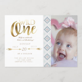 Boho Wild One | Einladung zum ersten Geburtstag