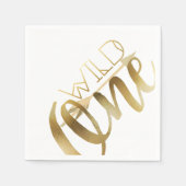 Boho Wild One | Erste Geburtstagspartei Serviette (Vorderseite)