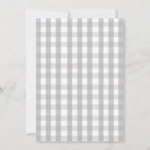 Boho Wild One Floral Baby Shower Einladung (Rückseite)