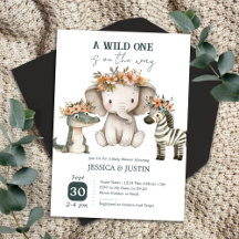 Boho Wild One Florale Babyparty