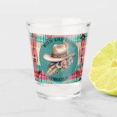 Boho Wild und Free Tequila Schnapsglas (Vorderseite)